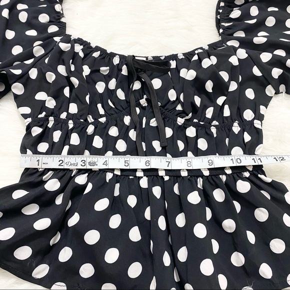 2BELLA Polka Dot Milkmaid Top - Picture 3 of 5